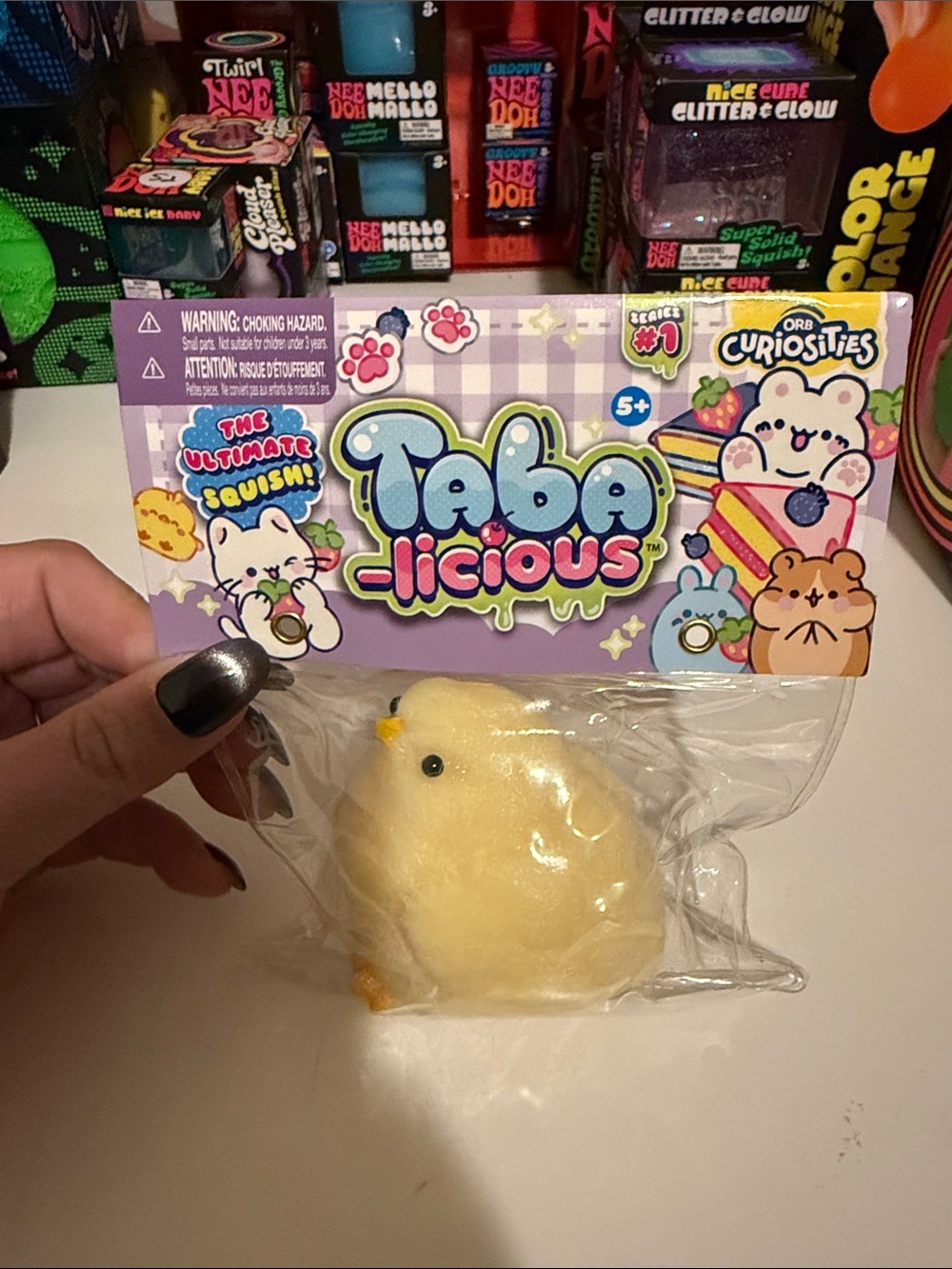 Tabalicious Yellow Fluffy Chick Squishy